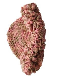 Curly crochet hat (school aged-child)