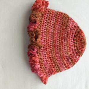 Curly crochet hat (school aged-child)