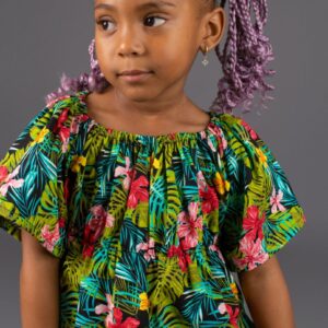 Top: floral green or blue